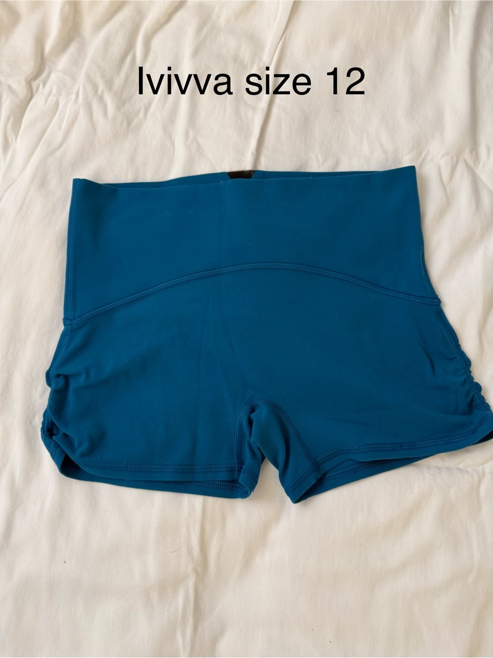 Ivivva Teal High-Rise Girls' Active Shorts